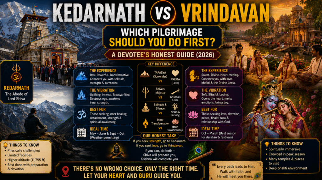 Kedarnath vs Vrindavan