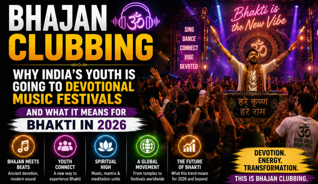 Bhajan Clubbing — Why India's Youth is Going to Devotional Music Festivals and What It Means for Bhakti in 2026