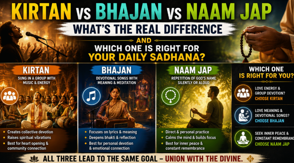 Kirtan vs Bhajan vs Naam Jap